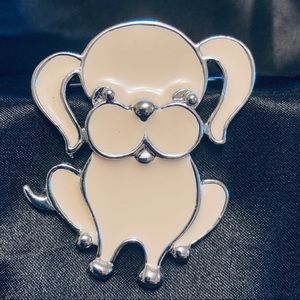Vintage Puppy Brooch